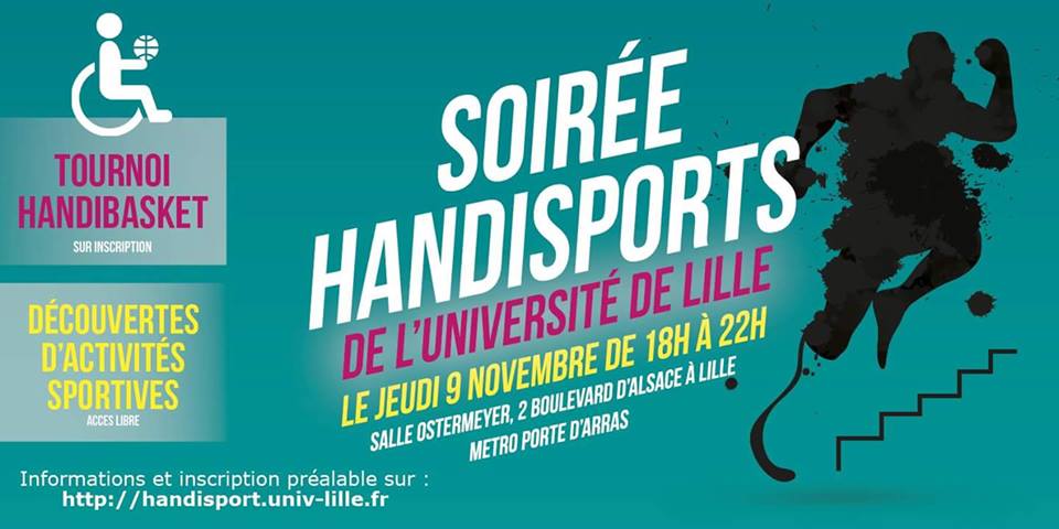 09 nov – Ateliers Yoga à la soirée Handisports de Lille 2