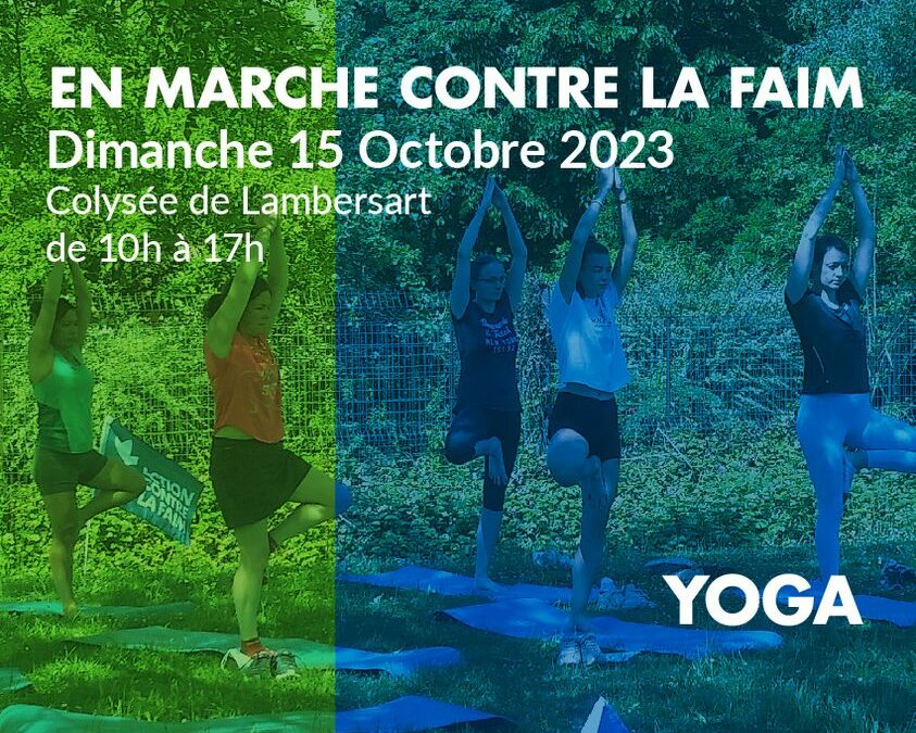 Yoga en plein air (Plaine du Colisée, Lambersart) – Le 15 octobre 2023 à 11h